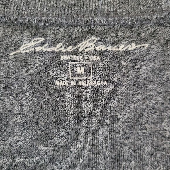 Eddie Bauer Women's Gray Long Sleeve V-Neck Top - Picture 5 of 13